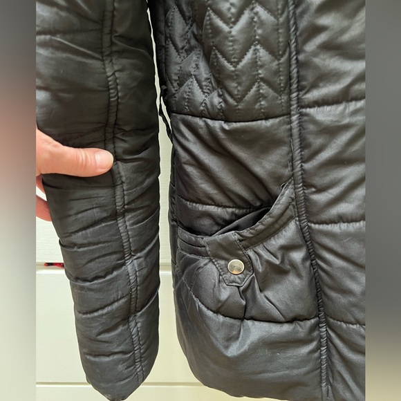 Rampage winter coat with removable fake fur edged hood in size small. - Picture 5 of 10